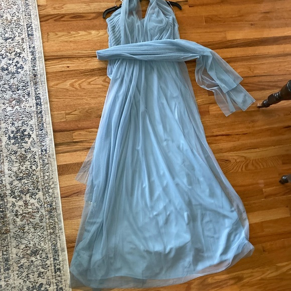 Birdie Grey Bridesmaid Dress Dusty Blue Size Small - Picture 5 of 9